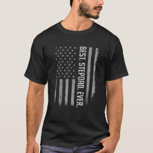Camiseta Melhor Stepdad De Bandeira Americana Para Dia de o