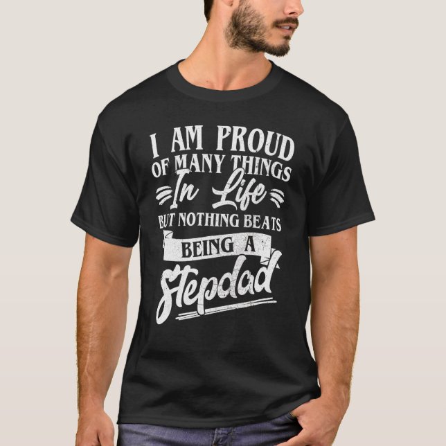 Camiseta Melhor Stepdad Que Já Estou Orgulhosa De Muitas Co (Frente)