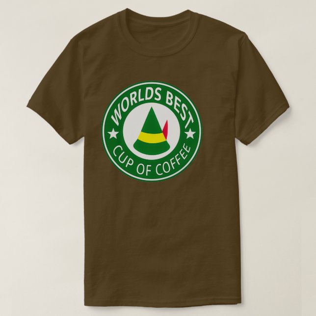 Camiseta Melhor Taça do Mundo de Café Elf (Frente do Design)