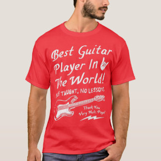 Camiseta Melhor Tambor de Violão no Mundo Textual