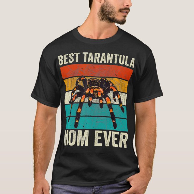 Camiseta Melhor Tarantula Mãe nunca retro mãe Aranha (Frente)