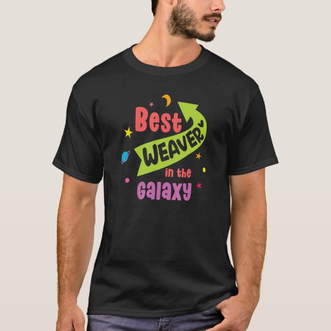 Camiseta Melhor Tecelão Da Galáxia Cute Shuttle De Tecelage (Frente)