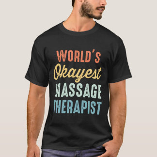 Camiseta Melhor Terapeuta de Massagem do Mundo