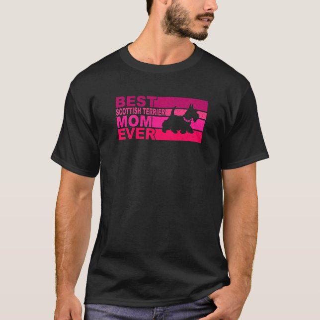 Camiseta Melhor Terrier Mãe Escocesa (Frente)