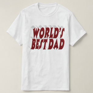 Camiseta Melhor texto 3d burgundy de Pai