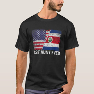 Camiseta Melhor Tia Alguma Vez Americana Bandeira D