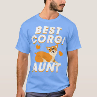 Camiseta Melhor Tia Corgi Funny Corgi 