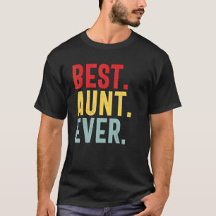 Camiseta Melhor Tia Ever Vintage Dia de as mães Incomodado