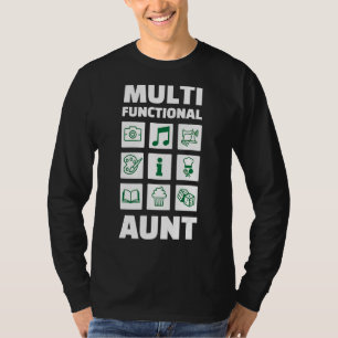 Camiseta Melhor tia multifuncional que já teve sua vida Leg