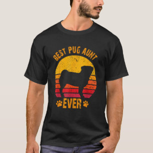 Camiseta Melhor Tia Pug Tia Tão Engraçada Tia Tia Tira