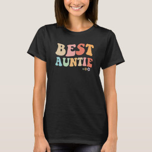 Camiseta Melhor tia vintage design floral para tia de n