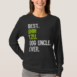Camiseta Melhor Tio de Cachorro Shih Tzu Nunca