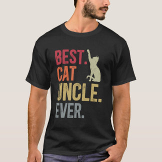 Camiseta Melhor Tio de Gato de Todos os Tempos Amante de Ga