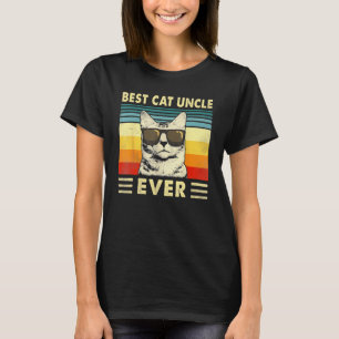 Camiseta Melhor Tio de Gato de Todos os Tempos Vintage Retr
