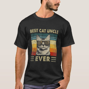 Camiseta Melhor Tio de Gato de Todos os Tempos Vintage Retr