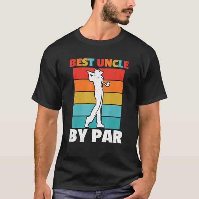 Camiseta Melhor Tio De Par Retro Golfe Curso De Golfe (Frente)