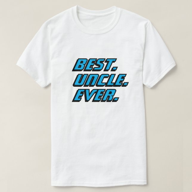 Camiseta Melhor Tio de Todos os Tempos Corridas Modernas (Frente do Design)