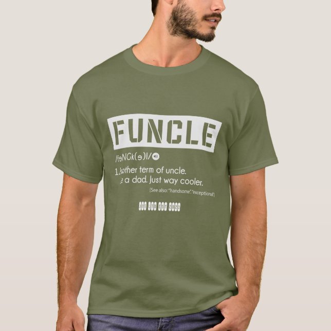 Camiseta Melhor Tio Divertido (Frente)