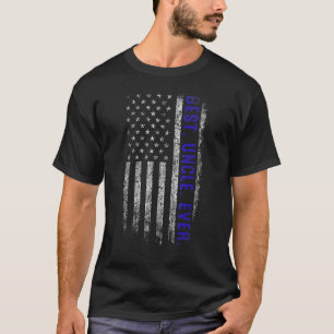 Camiseta Melhor Tio Ever, Bandeira Americana do Pai