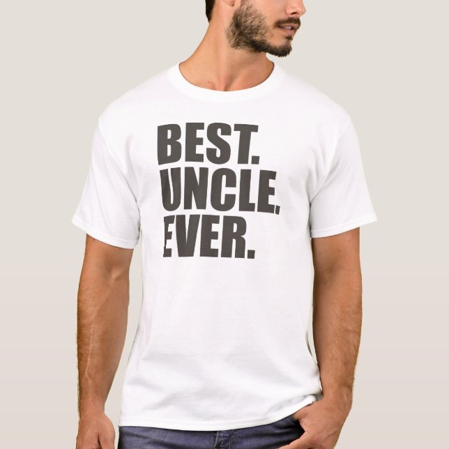 Camiseta Melhor. Tio. Nunca (Frente)
