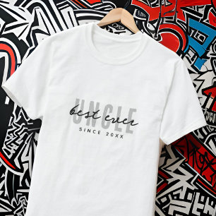 Camiseta Melhor Tio Nunca Moderno Dia de os pais Simples El