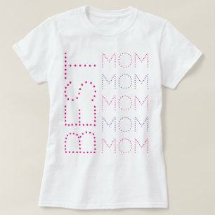 Camiseta MELHOR Tipografia Pontilhada por Chic, Rosa E Lava