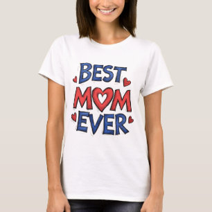Camiseta Melhor Tipografia Rústica de Mãe com Coração