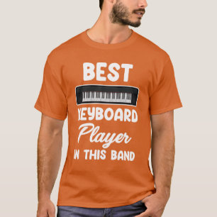 Camiseta Melhor Tocador de Teclado Em Sua Banda Waltz frien