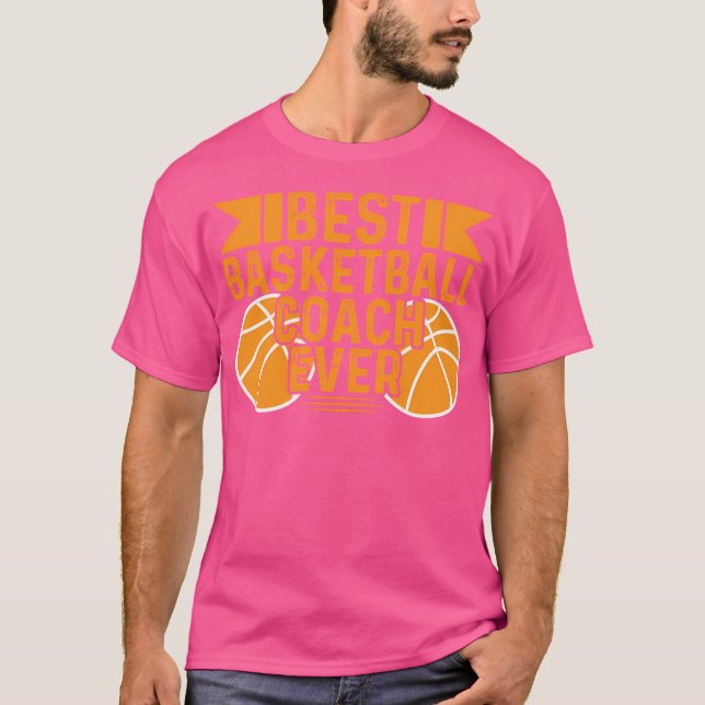 Camiseta Melhor treinador de basquetebol (Frente)