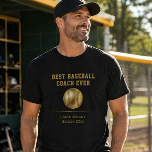 Camiseta Melhor Treinador de Beisebol de Todos os Tempos Pr