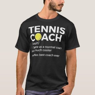 Camiseta Melhor treinador de definição de Tênis engraçado d