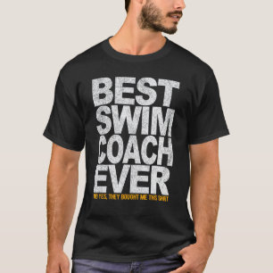Camiseta Melhor Treinador de Natação de Todos os Tempos Tre