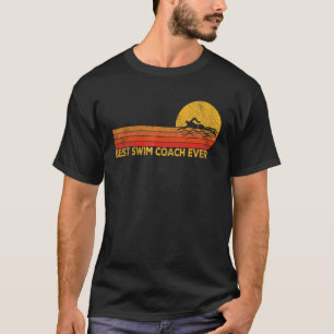 Camiseta Melhor Treinador de Natação de Todos os Tempos Tre