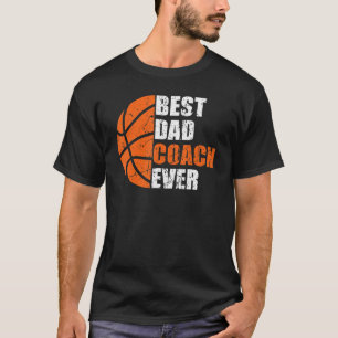 Camiseta Melhor treinador de Pai de basquetebol Dia de os p