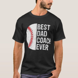Camiseta Melhor treinador de Pai dos sopradores de beisebol