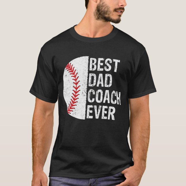 Camiseta Melhor treinador de Pai dos sopradores de beisebol (Frente)