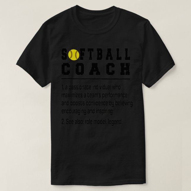 Camiseta Melhor treinador de softball oferece treinamento d (Frente do Design)
