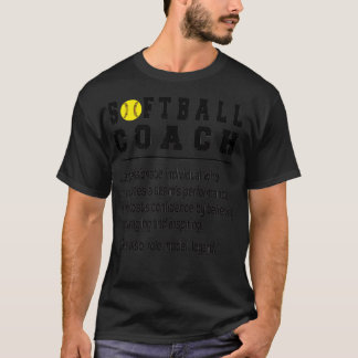 Camiseta Melhor treinador de softball oferece treinamento d
