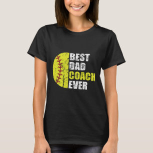 Camiseta Melhor Treinador de Softll Pai de Todos os Tempos