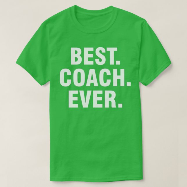 Camiseta Melhor treinador nunca (Frente do Design)