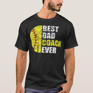 Camiseta Melhor Treinador Pai de Softbol de Todos os Tempos