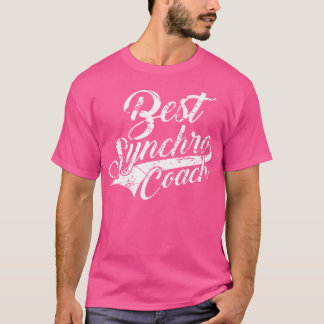 Camiseta Melhor Treinador Sincronizado para Nadação Sincron