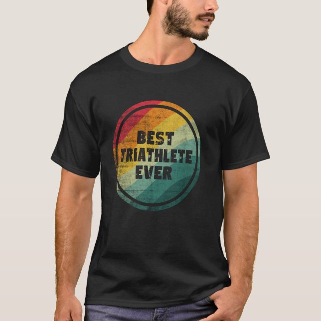 Camiseta Melhor Triatleta de Todos os Tempos Triatleta Dive (Frente)