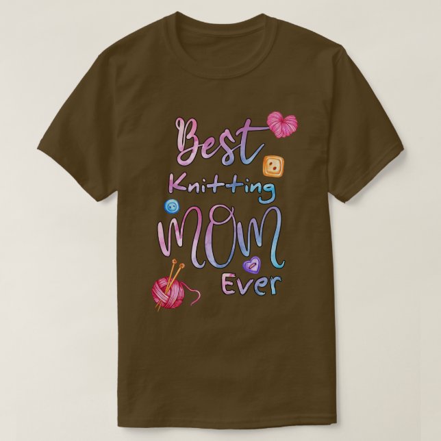 Camiseta Melhor tricô Mãe De 150 (Frente do Design)