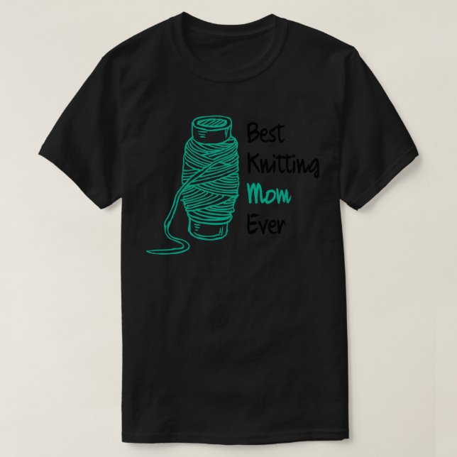 Camiseta Melhor tricô Mãe De 157 (Frente do Design)