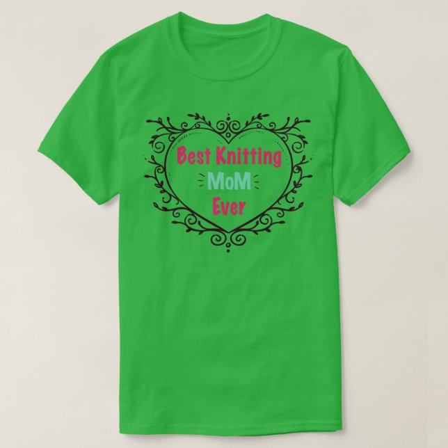 Camiseta Melhor tricô Mãe De 310 (Frente do Design)