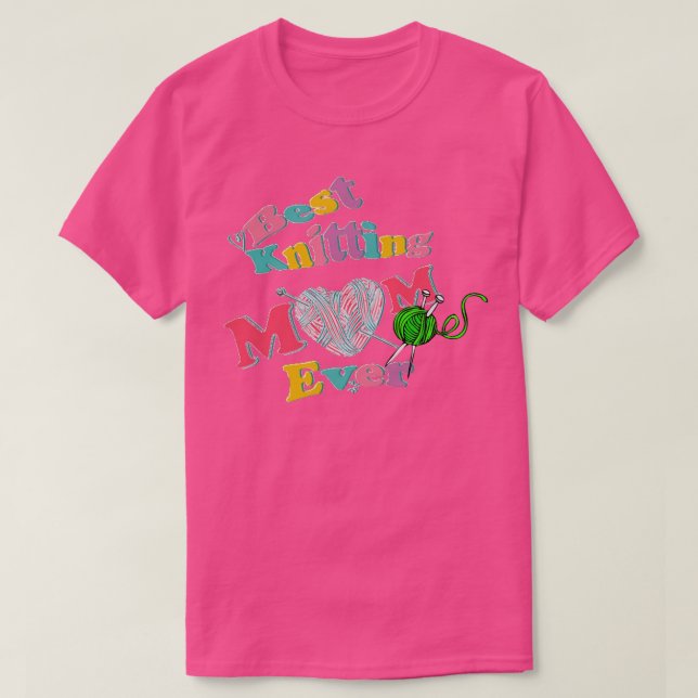 Camiseta Melhor tricô Mãe De 429 (Frente do Design)