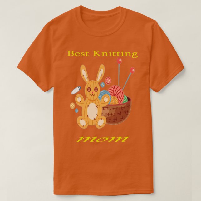 Camiseta Melhor tricô Mãe De 495 (Frente do Design)