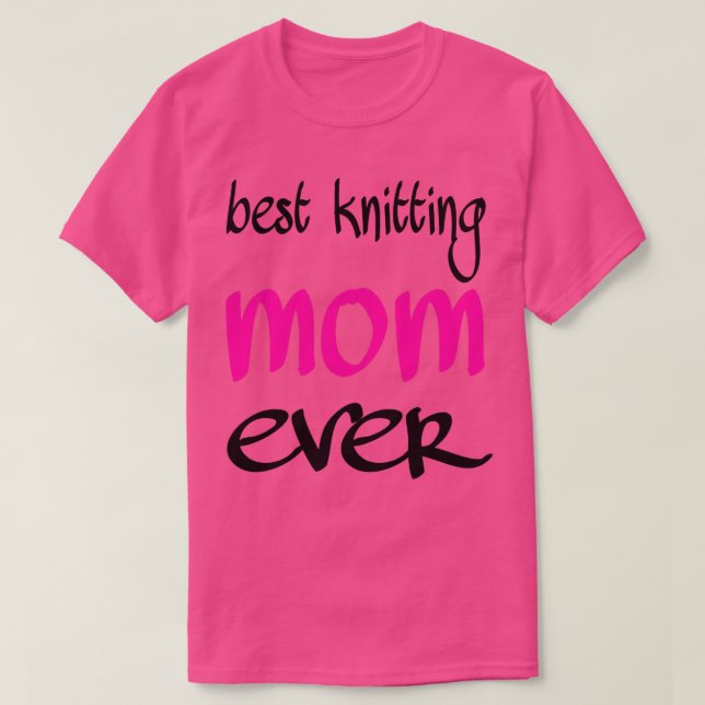 Camiseta melhor tricô mãe de sempre 331 (Frente do Design)