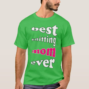 Camiseta melhor tricô mãe de sempre 483